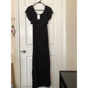 Black off the shoulders H&M maxi (12) *new w/ tags